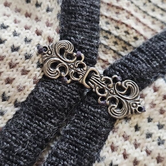 Maria Lammi Merino Wool Handmade Finnish Knit Sweater Vest XL - Picture 4 of 11